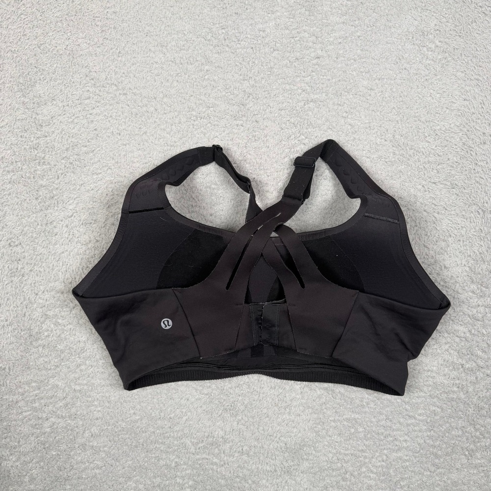 Lululemon Enlite Bra High Support Black Sports Bra 38DD Adjustable Straps Sports - Picture 2 of 10